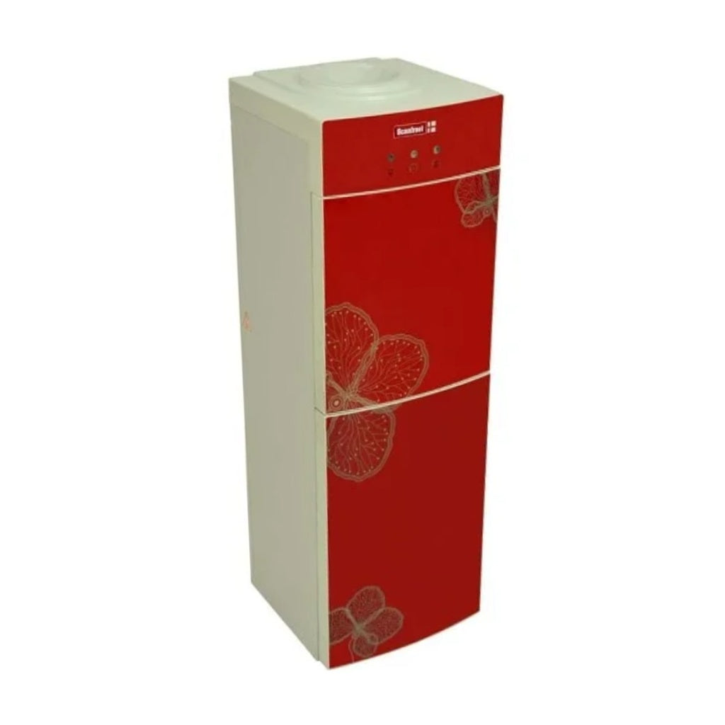 Scanfrost SFWD1401 Water Dispenser with Refrigerator Cabinet – Silver and Black