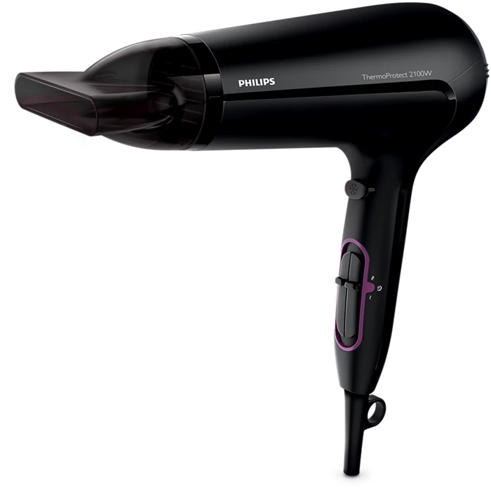 Philips HP8204/10 2100W ThermoProtect Hair Dryer with Ionic Care – White/Pink