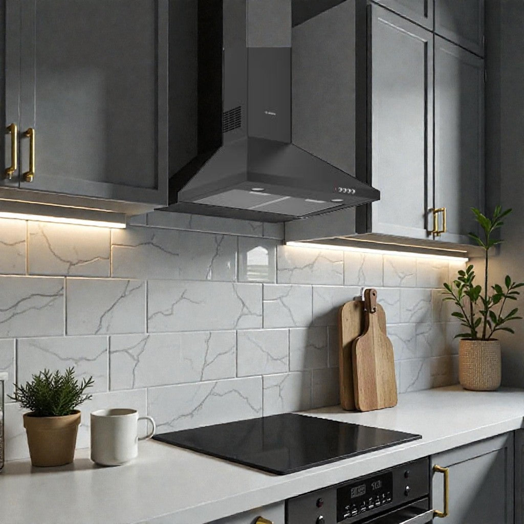 Bosch DWP64CC60Z Series 2 Wall-Mounted Chimney Cooker Hood 60 cm – Black