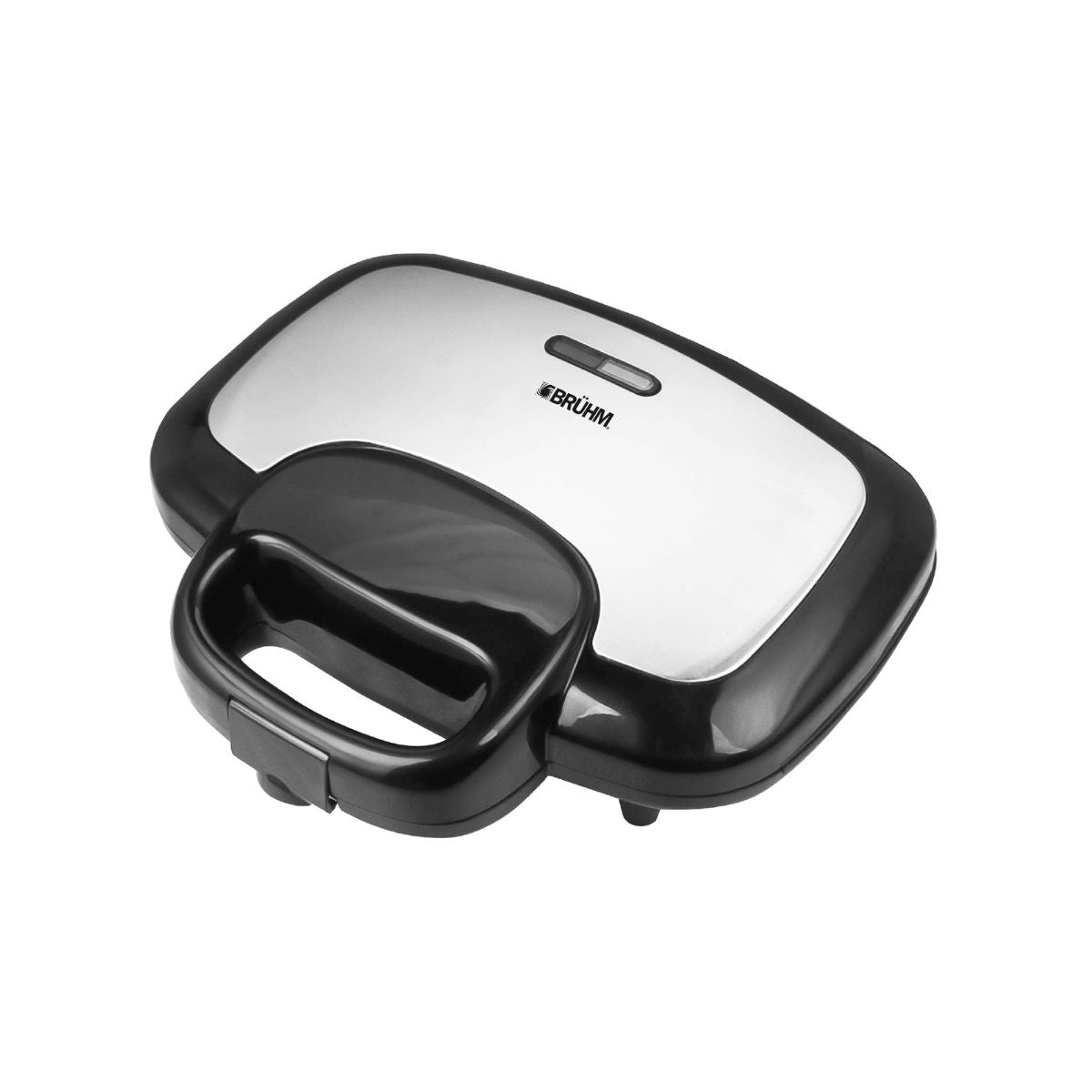 Bruhm BSM-700BS 700W Sandwich Maker with Non-Stick Dual Plates – Black