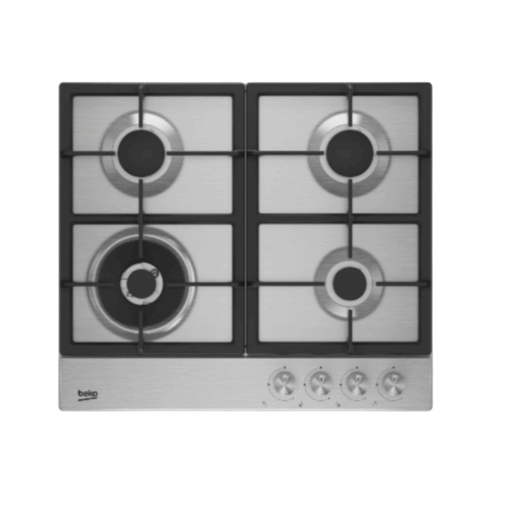 Beko HQAW 64225 SX 60 cm Built-In Gas Hob – Stainless Steel
