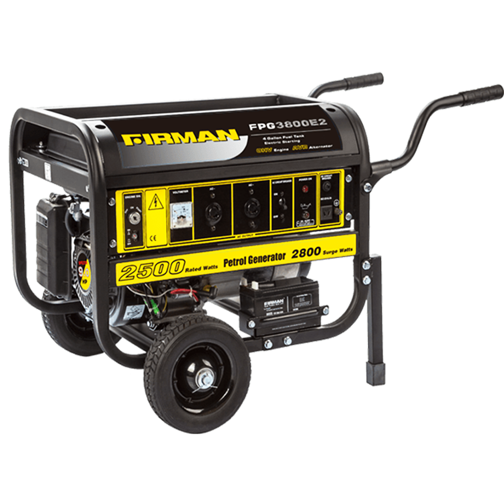 Firman FPG3800E 2.5KVA Key Start Petrol Generator with AVR and 15L Tank