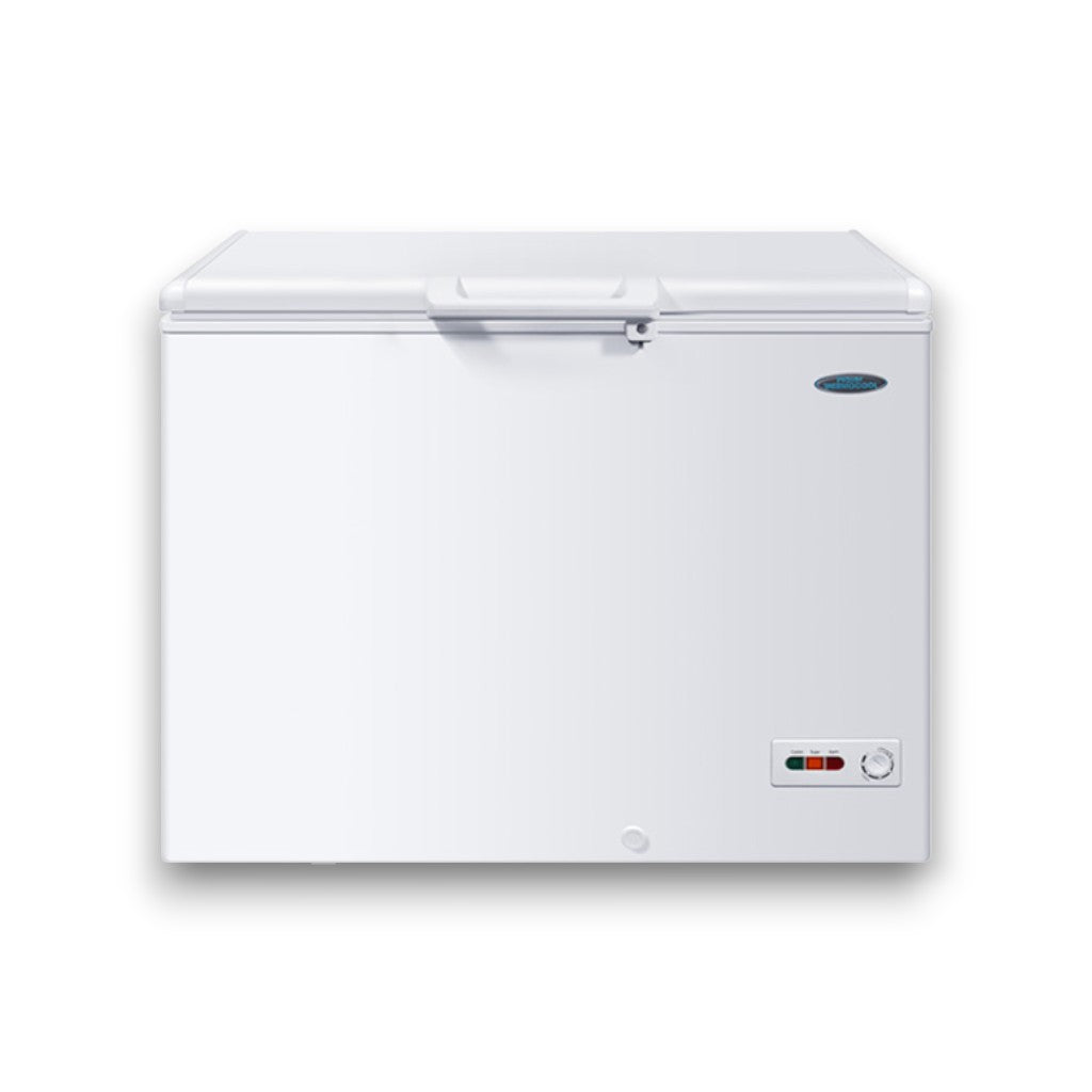Haier Thermocool HTF-319IS 319L Inverter Chest Freezer – Silver / White