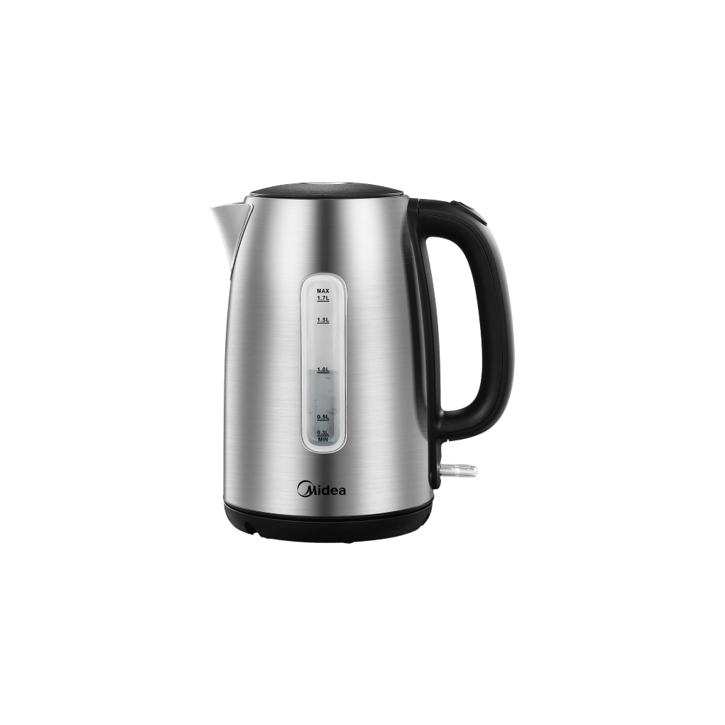 Midea MK-17S30A2 1.7L Stainless Steel Electric Kettle with Water Level Window – Silver