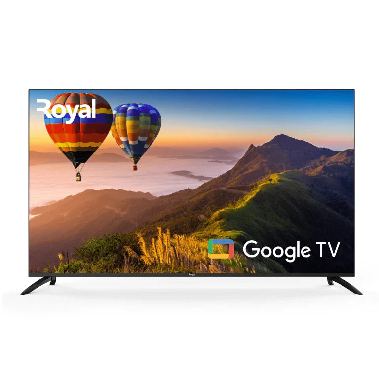 Royal RTV85QM30W 85-Inch QLED 4K Smart Google TV with HDR and Voice Control – Black