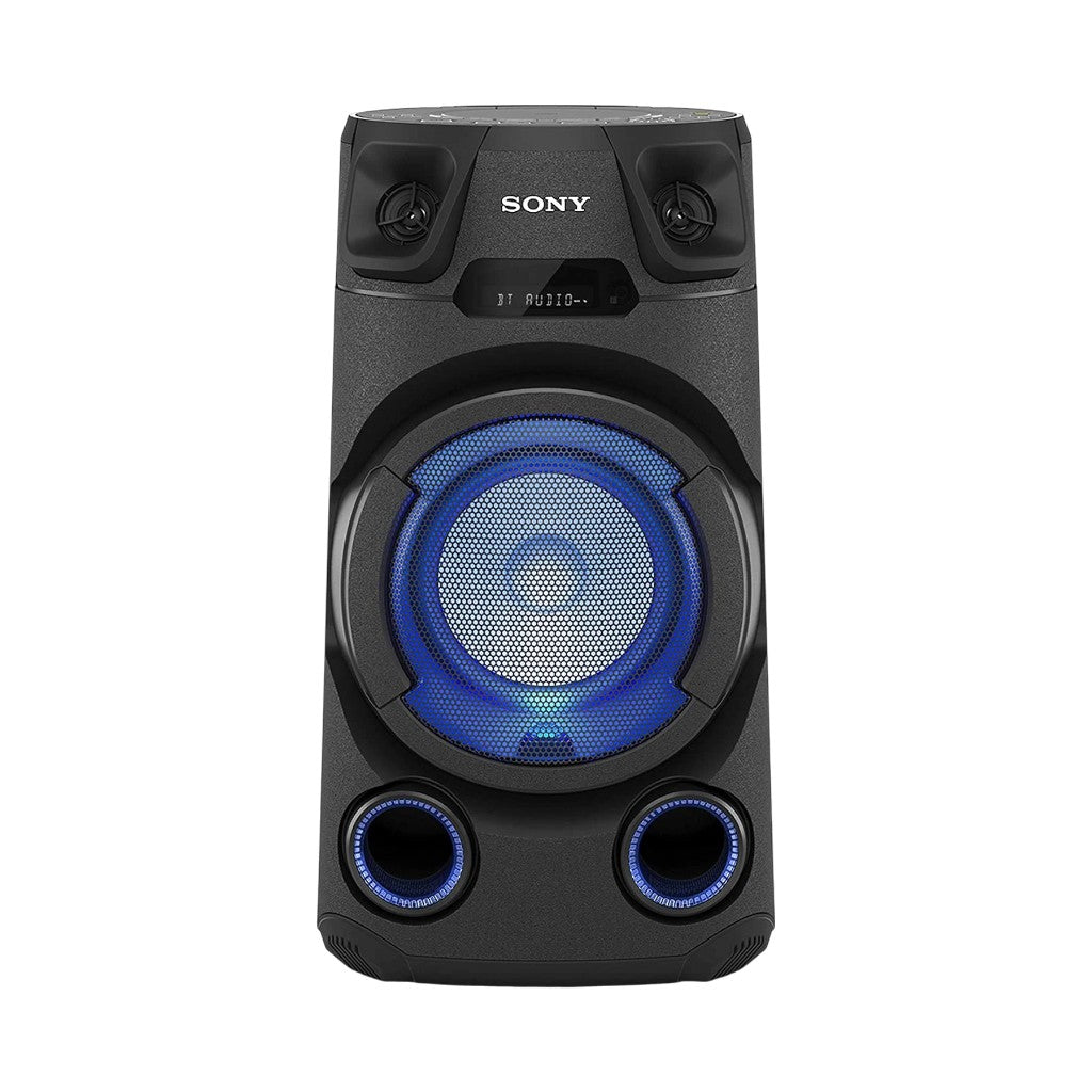 Sony MHC-V13 High Power Audio System with Bluetooth, USB, FM & Party Lighting – Black