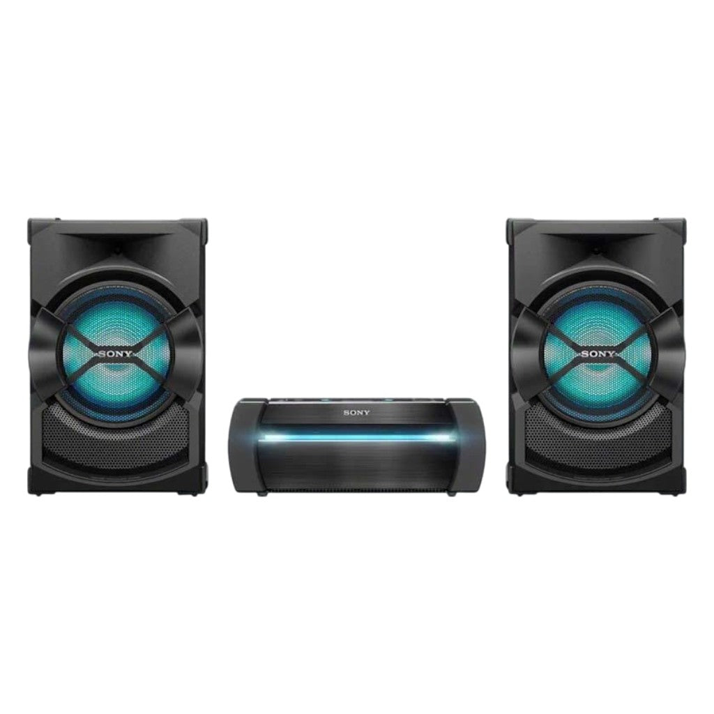 Sony SHAKE-X70D High Power Home Audio System with DVD, Bluetooth & Party Lights – Black