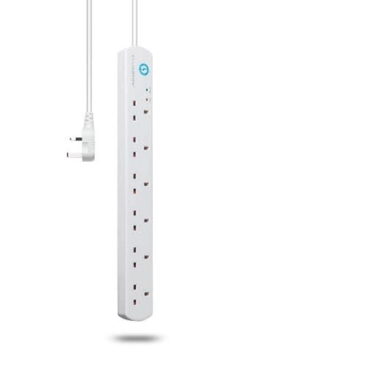 Ellington UK2406 6-Way Surge Protector Extension Socket with 3M Cable – White