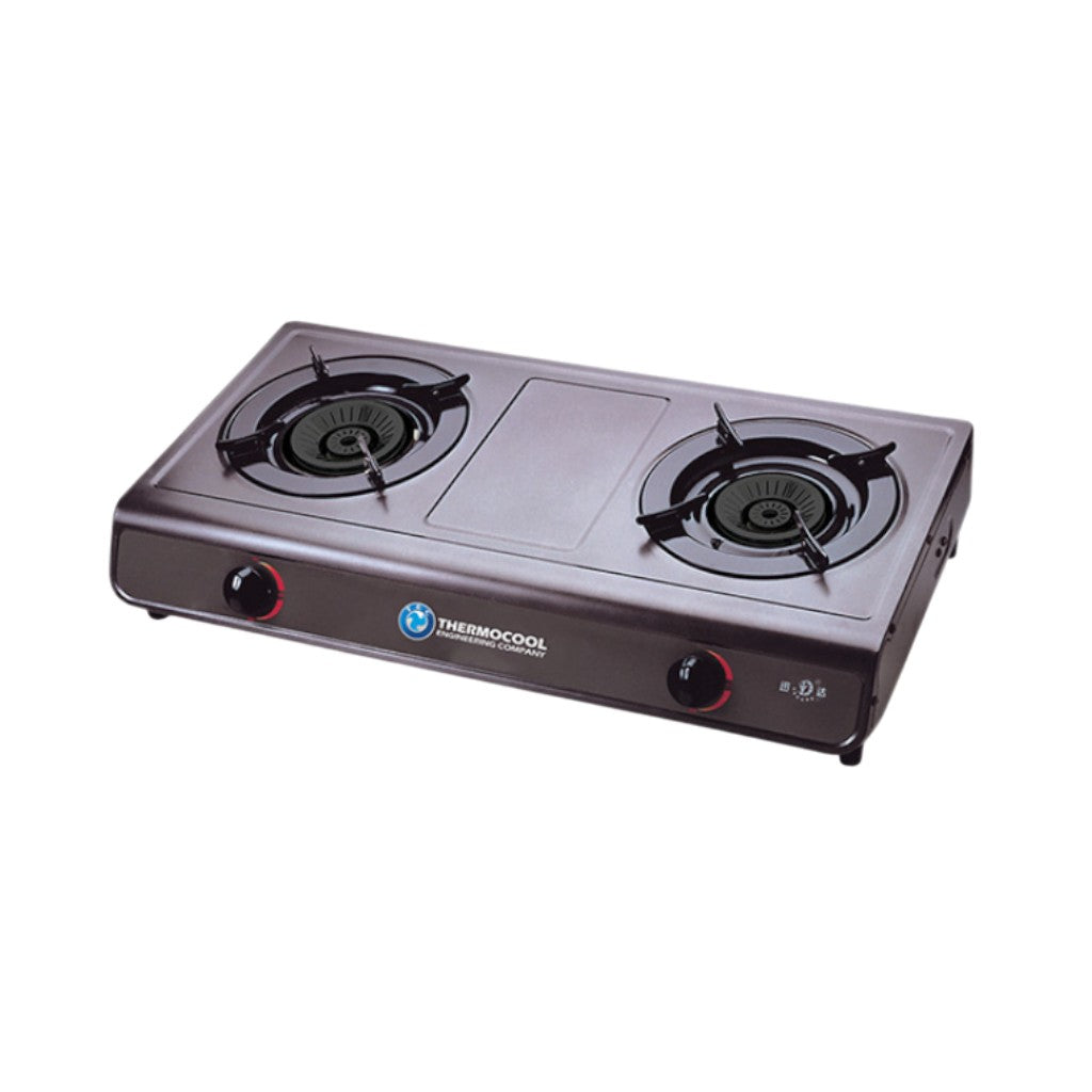 Thermocool TGC-2TA TEFLON DUO 2-Hob Table Top Gas Cooker