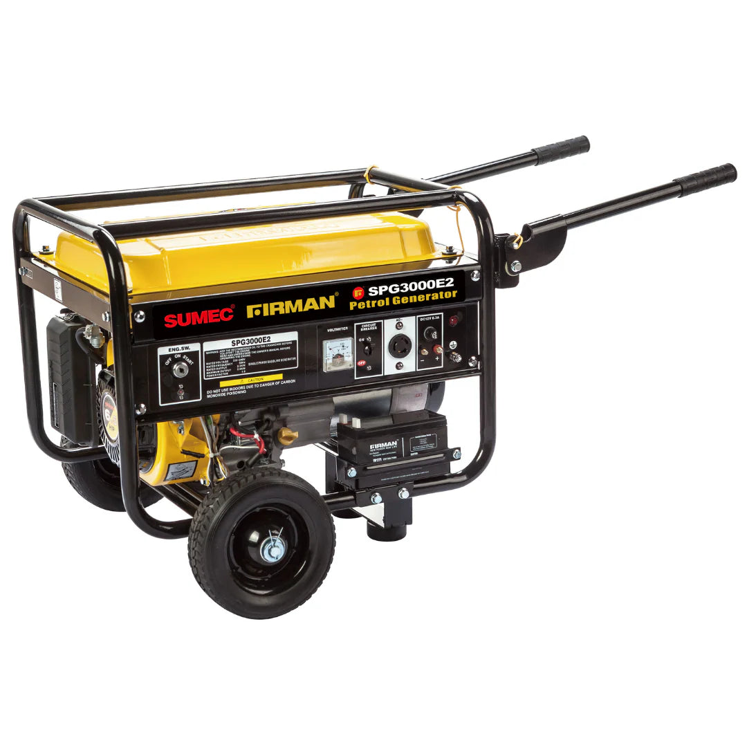 Sumec Firman SPG3000E2 2.5KVA Key Start Petrol Generator with AVR and 15L Tank
