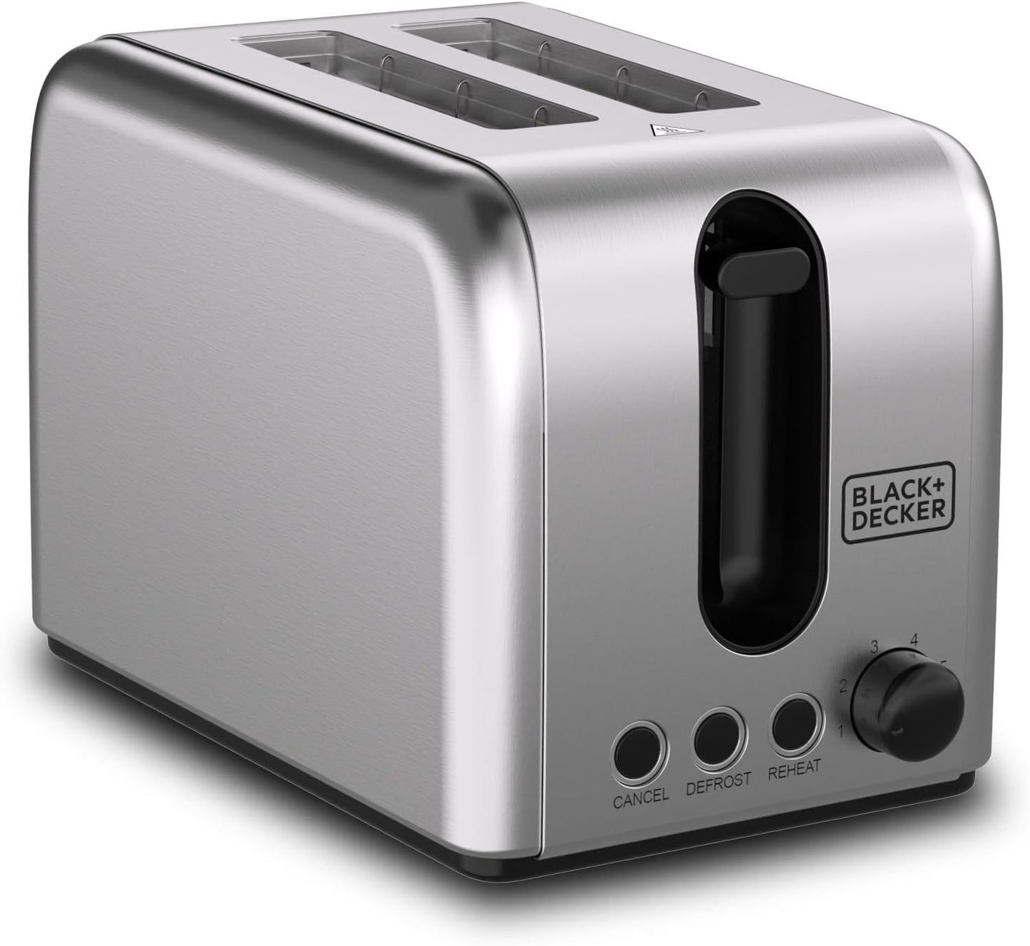 Black & Decker ET244-B5 2-Slice Toaster 1050W with 6 Browning Levels – Stainless Steel