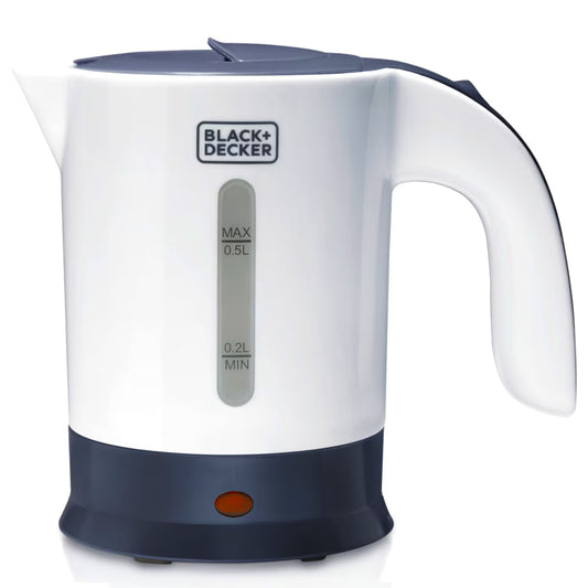 Black & Decker TR250JA-B5 0.5L Travel Electric Kettle 650W Dual Voltage – White