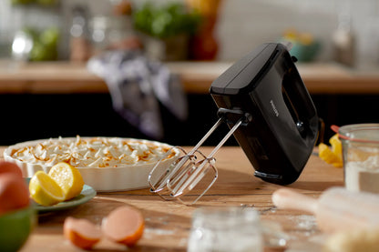 Philips HR3704/11 3000 Series 280W Hand Mixer with 5 Speeds and Turbo – Black