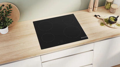 Bosch PKE611BA2E Series 4 60 cm Electric Ceramic Hob – Black Frameless