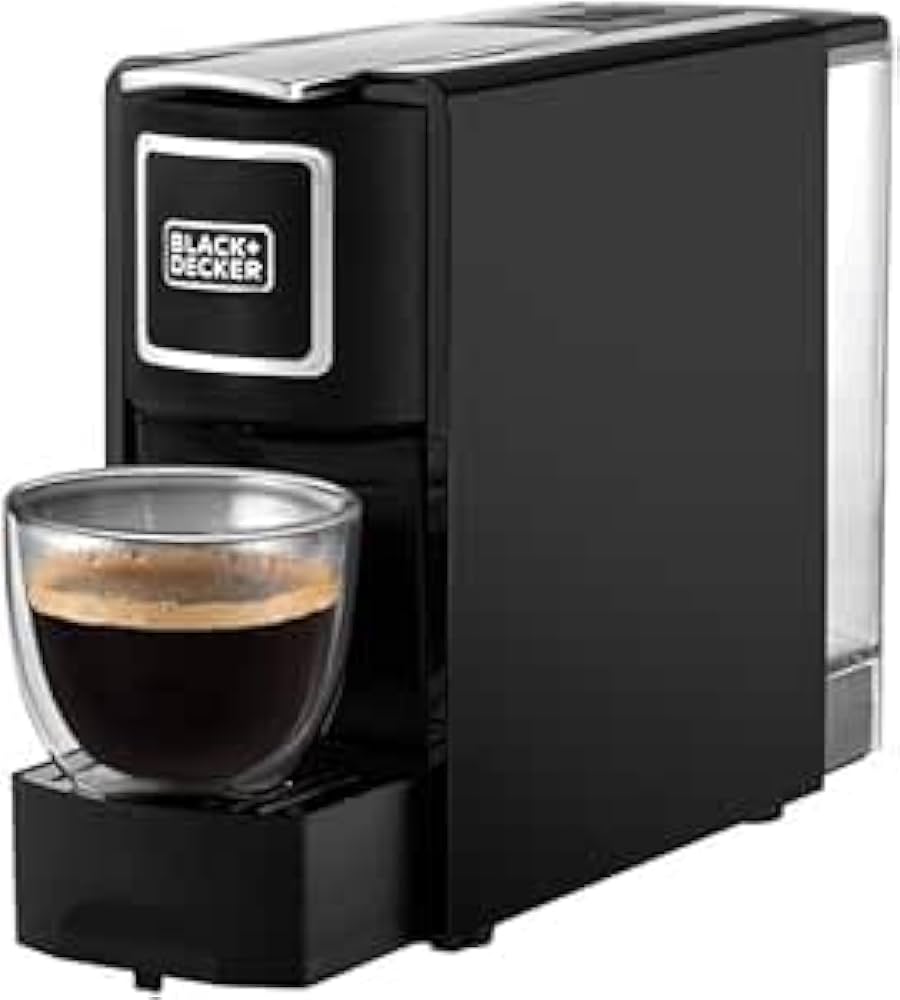 Black & Decker CCM100-B5 1140W Capsule Coffee Machine with 600ml Water Tank – Black