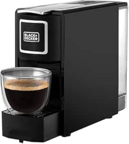 Black & Decker CCM100-B5 1140W Capsule Coffee Machine with 600ml Water Tank – Black