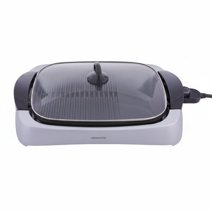 Kenwood HG266 2000W Health Grill with Glass Lid and Non-Stick Plates – Silver