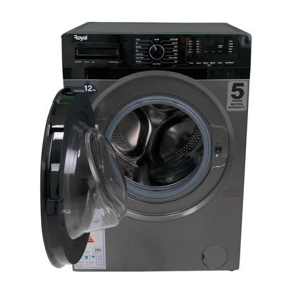 Royal RWFL10XQG 10KG Front Load Washing Machine with 16 Programs – Silver