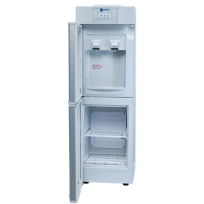 Haier Thermocool HD-808BD Water Dispenser with Refrigerator Compartment – Silver