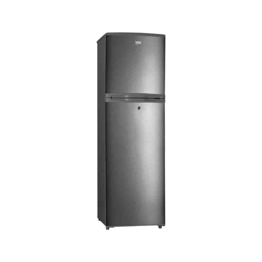 Beko BAD230 170L Double Door Refrigerator with Top Freezer – Pet Inox Finish