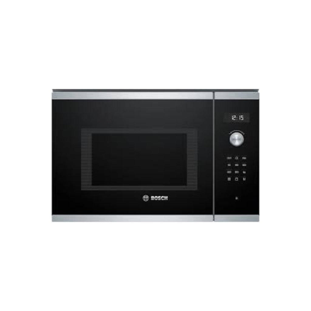 Bosch BEL554MS0B Series 6 Built-In Microwave Oven with Grill – 25 L Stainless Steel
