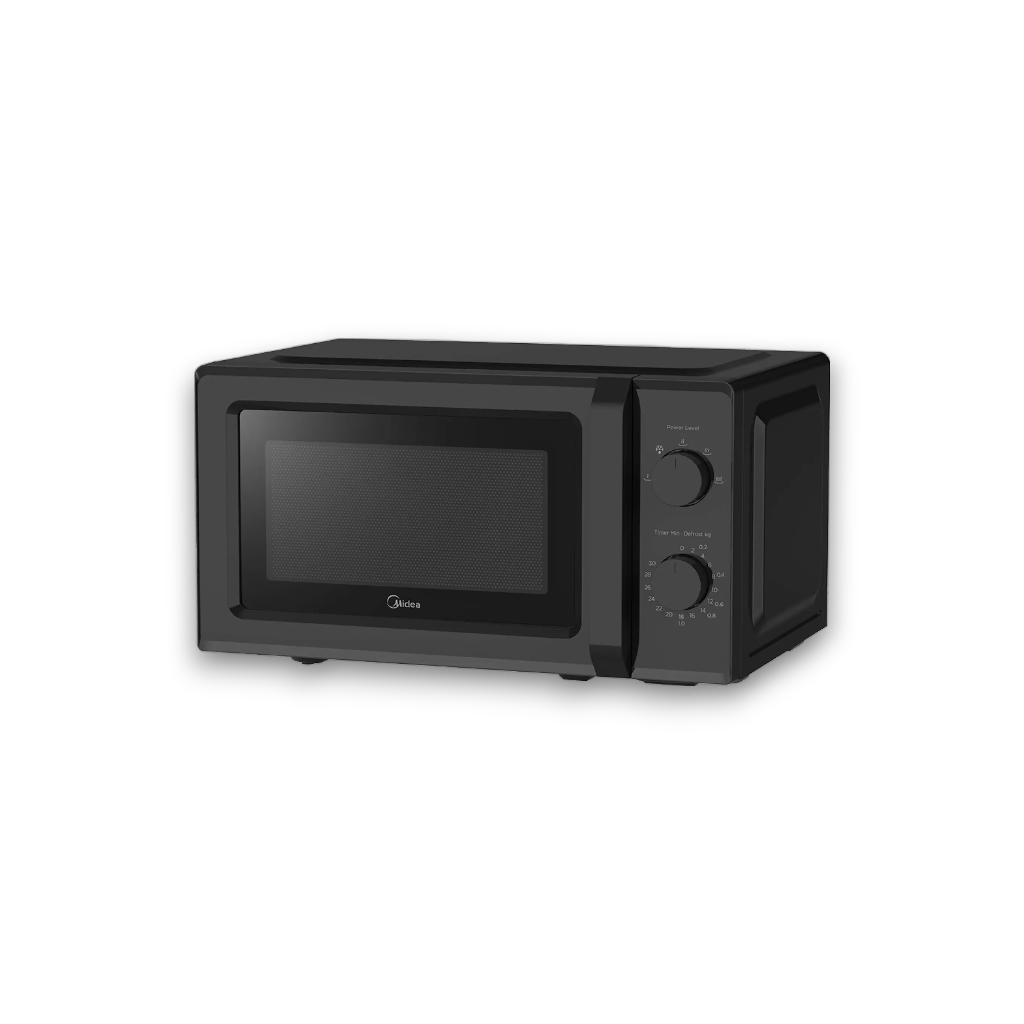 Midea MM7P012LV-B 20L Black Microwave Oven – 700W Mechanical Control