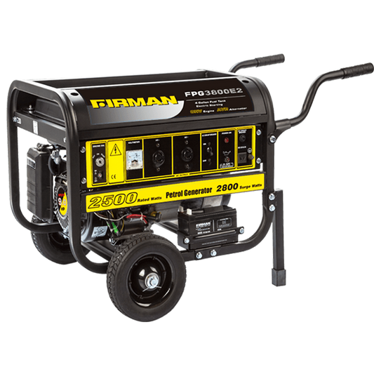 Firman FPG3800E 2.5KVA Key Start Petrol Generator with AVR and 15L Tank