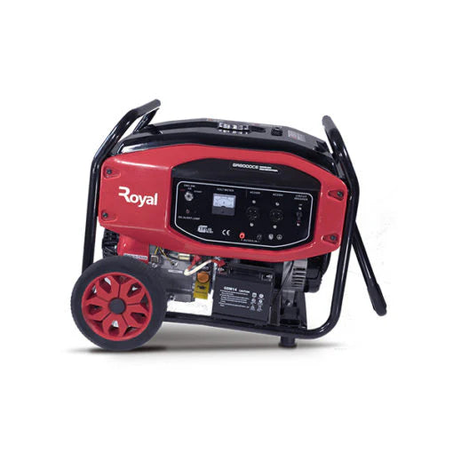 Royal GR8000CE 5.5KVA Key Start Petrol Generator with AVR – Copper Coil