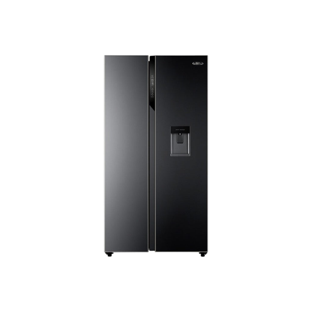 Haier Thermocool HRF-540WBS R6 540L Side-by-Side Frost-Free Refrigerator – Black