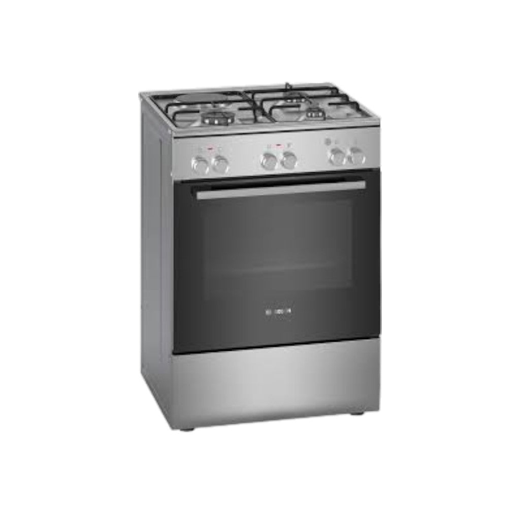 Bosch HXA050F50S Series 2 Freestanding Dual-Fuel Cooker 60×60 cm – Stainless Steel