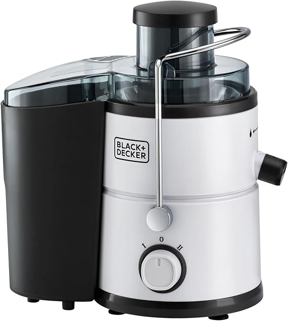 Black & Decker JE600-B5 600W Juice Extractor with 1.5L Pulp Container – Black
