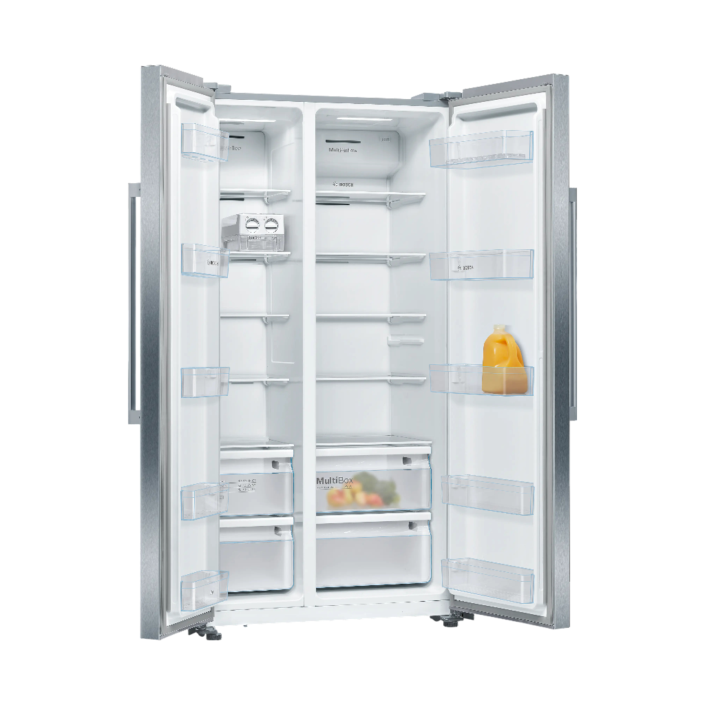 Bosch KAN93VIFPG Series 4 American-Style Side-by-Side Fridge Freezer – 580 L Stainless Steel