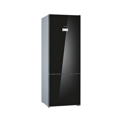 Bosch KGN56LB305 Series 6 Free-Standing Bottom Freezer Fridge Freezer 505 L – Black Glass