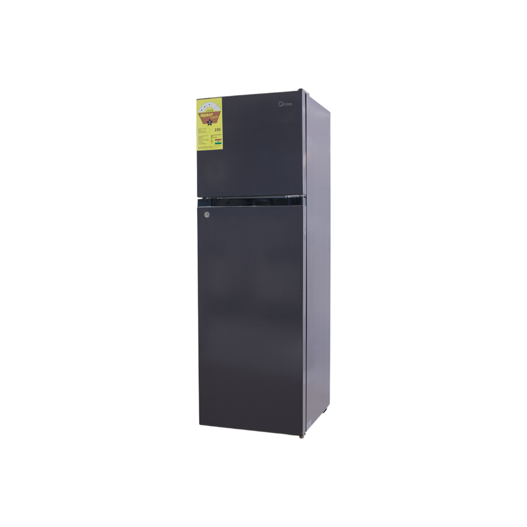 Midea MDRT237FGG28 173L Double Door Refrigerator – Jazz Black