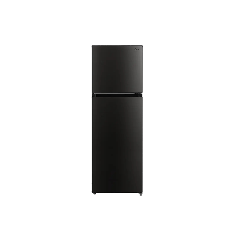 Midea MDRT390MTE28 266L Double Door Refrigerator – Jazz Black (Top Mount, Frost Free)