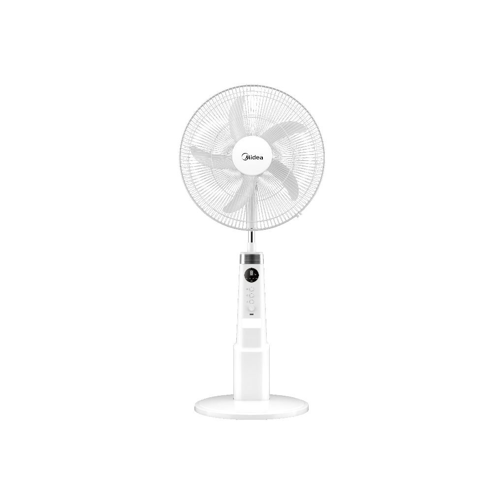 Midea FS45-23MRD 18″ Rechargeable Stand Fan – White