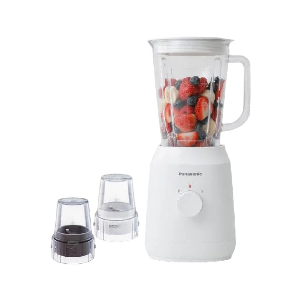 Panasonic MX-EX1021 400W 1.0 L Blender with 2 Dry Mill Attachments – White