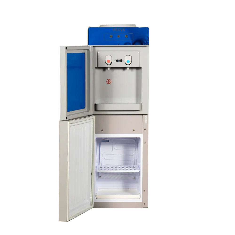 Nexus NXWD016BI Top Load Water Dispenser with Refrigerator Compartment – Blue