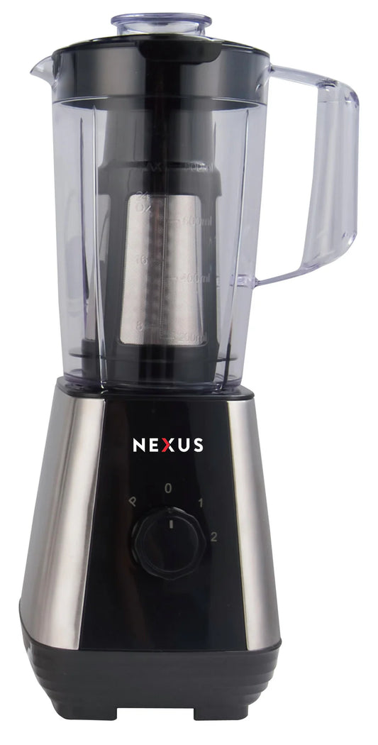 Nexus NXBLEND8050 Vita Strong Blender with Grinder – Black and Silver