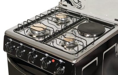 Nexus 5055BLK3  Electric Burner Gas Cooker – Black