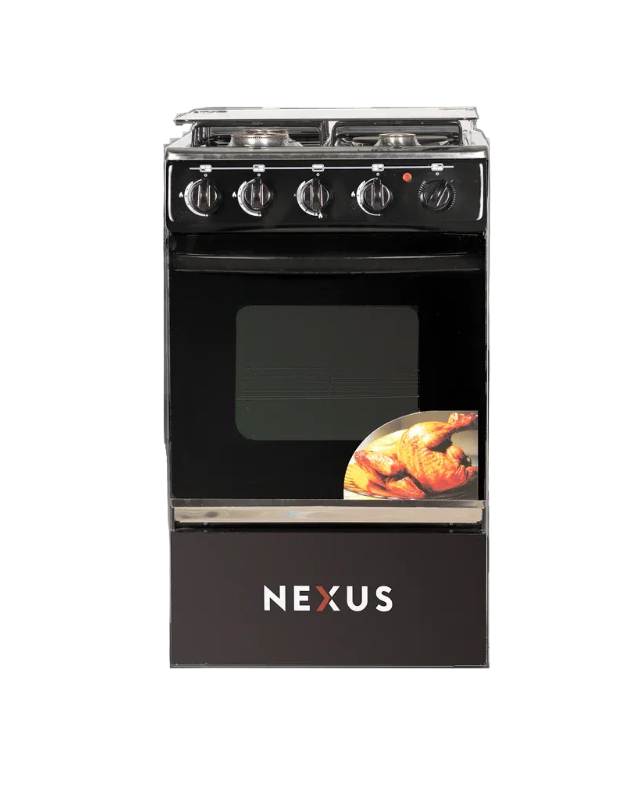 Nexus 5055BLK3  Electric Burner Gas Cooker – Black