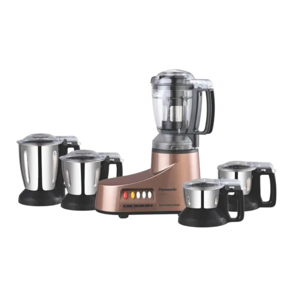 Panasonic MX-AC555 5-Jar Super Mixer Grinder – Black/Silver