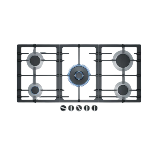 Bosch PCR9A5I90 Series 6 Built-In 90 cm Gas Hob – 5 Burners Stainless Steel