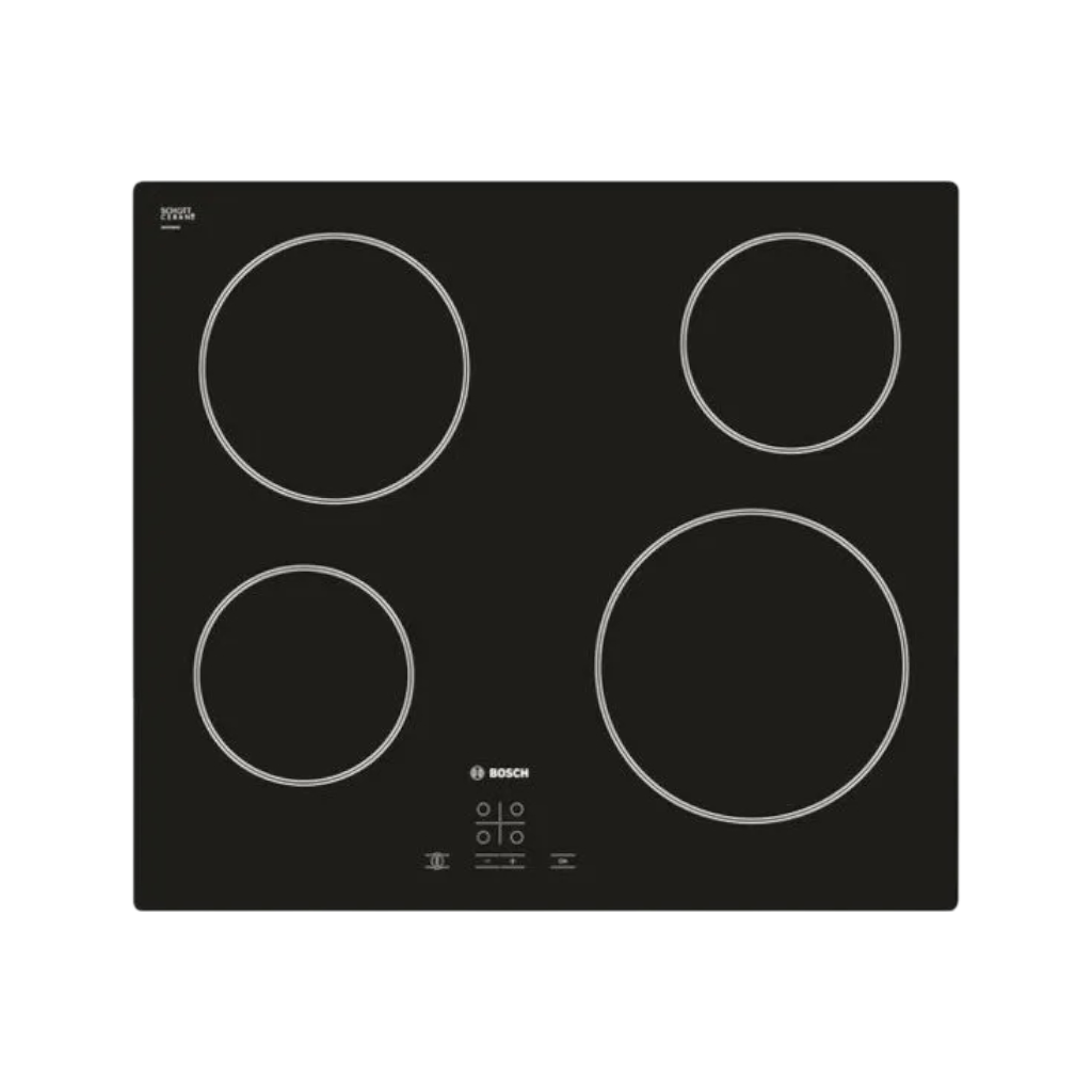 Bosch PKE611BA2E Series 4 60 cm Electric Ceramic Hob – Black Frameless