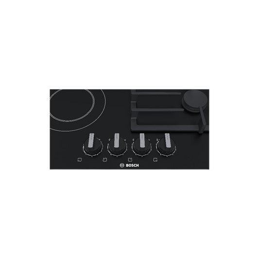 Bosch PRY6A6B70 Series 8 Mixed Gas and Electric Hob 60 cm – Black Ceramic