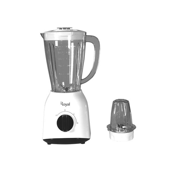 Royal RBL2005WB 400W Blender with Grinder and 1.5L Jar – White/Black