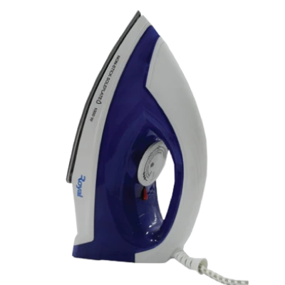 Royal RDI-F158WB 1000W Dry Iron with Non-Stick Soleplate – White/Blue