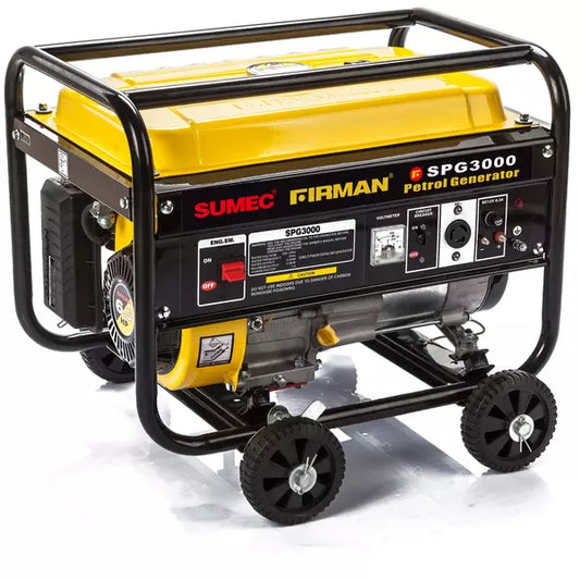 Sumec Firman SPG3000M 2.5KVA Petrol Generator with Recoil Start and 15L Tank