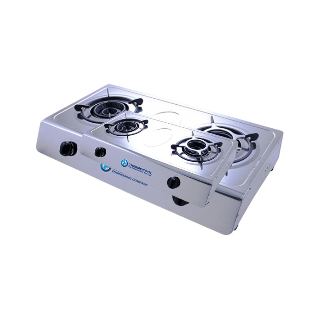 Thermocool TGC-2SA STAINLESS DUO 2-Hob Stainless Table Top Gas Cooker