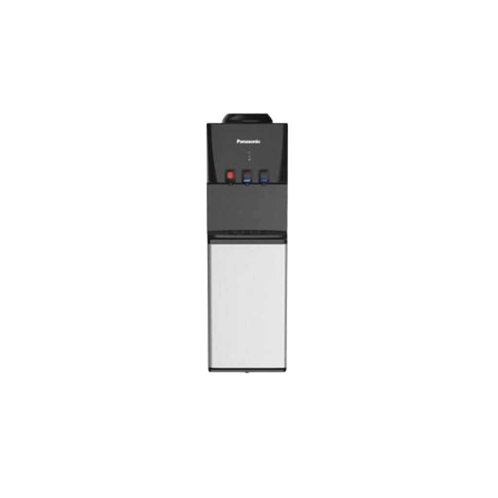 Panasonic SDM-WD3320TG Top Loading Water Dispenser with Refrigerator – Black & Dark Gray